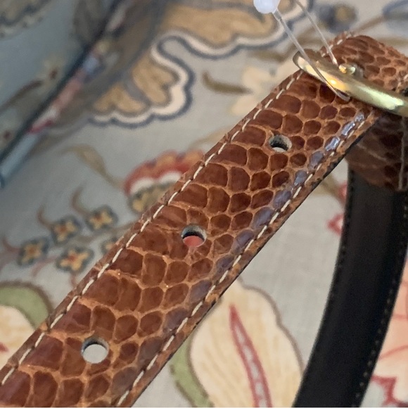 Rayman Ridless Women's Belt Genuine Snakeskin SZ Medium Color brown 32.5” - Picture 6 of 8